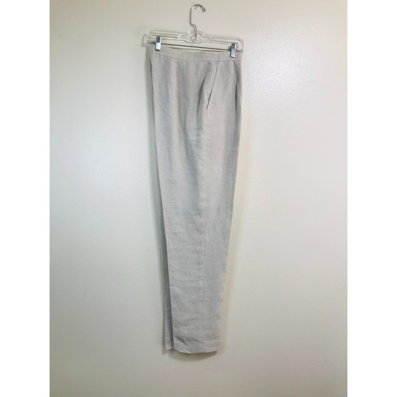 Preview Collection Women's 100% Linen Fully Lined Pants, Size 12 - Picture 2 of 4